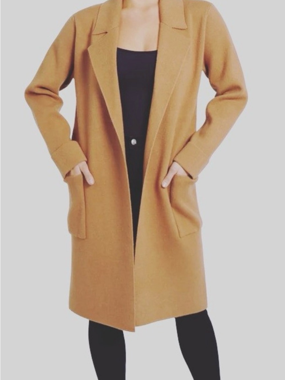 Love Token Camel/Tan Wool Blend Coat